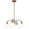 Quoizel Pendant Chandelier 4 Lights Weathered Brass QP6157WS - alternate 1